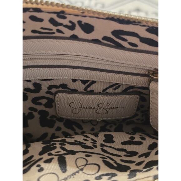 Jessica Simpson Cream Blush Crossbody Purse/Handbag Removable Strap Vegan NWOT - Picture 8 of 10